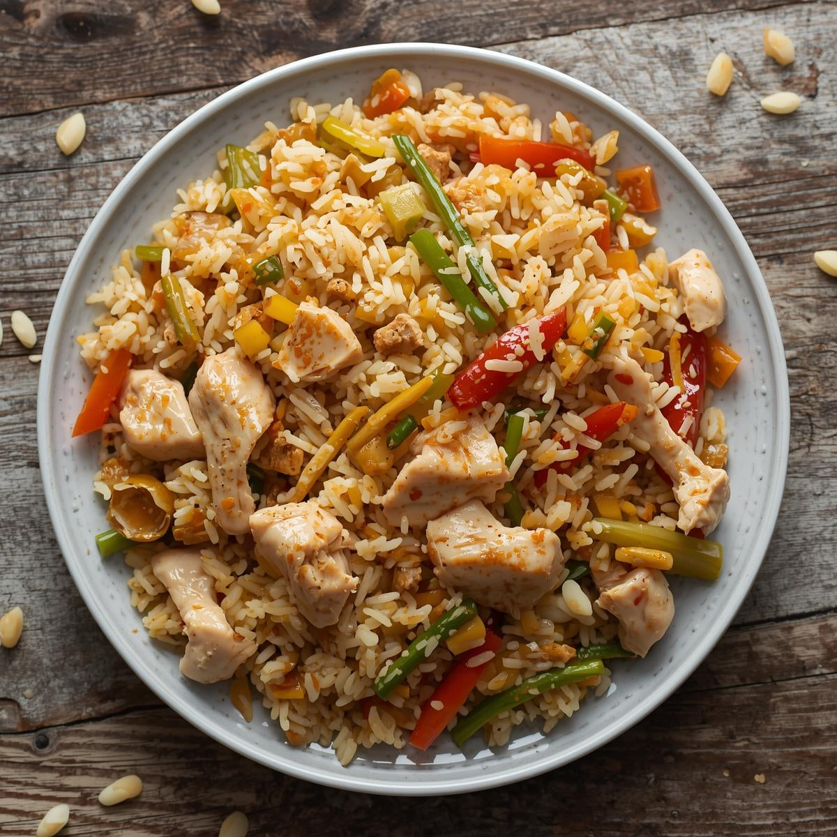 Arroz Meloso de Pollo y Verduras