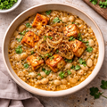 White Bean Stew with Tofu and Caramelized Onion